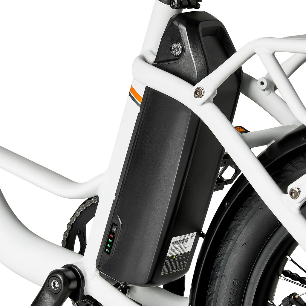 Concord 20 LoadPro Electric Cargo Bike 20 Wheels, 48V Class 2, Off-White, Fits Riders 4'11 - 6'3, Adult, Unisex, Online Only Electric Bikes