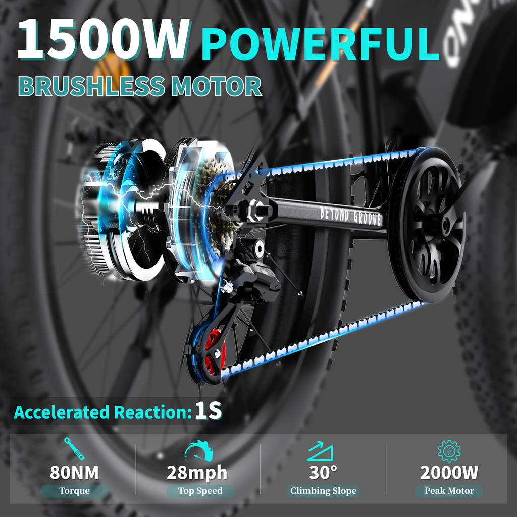 HILLVIGO Electric Bike for Adults, 2000W Peak 26 Electric Mountain Bike, 26*4.0 Fat Tire Helical Gear Motor E Mountain Bicycle, 48V 15Ah 7-Speed Shimano Ebike UL2849 Electric Bikes