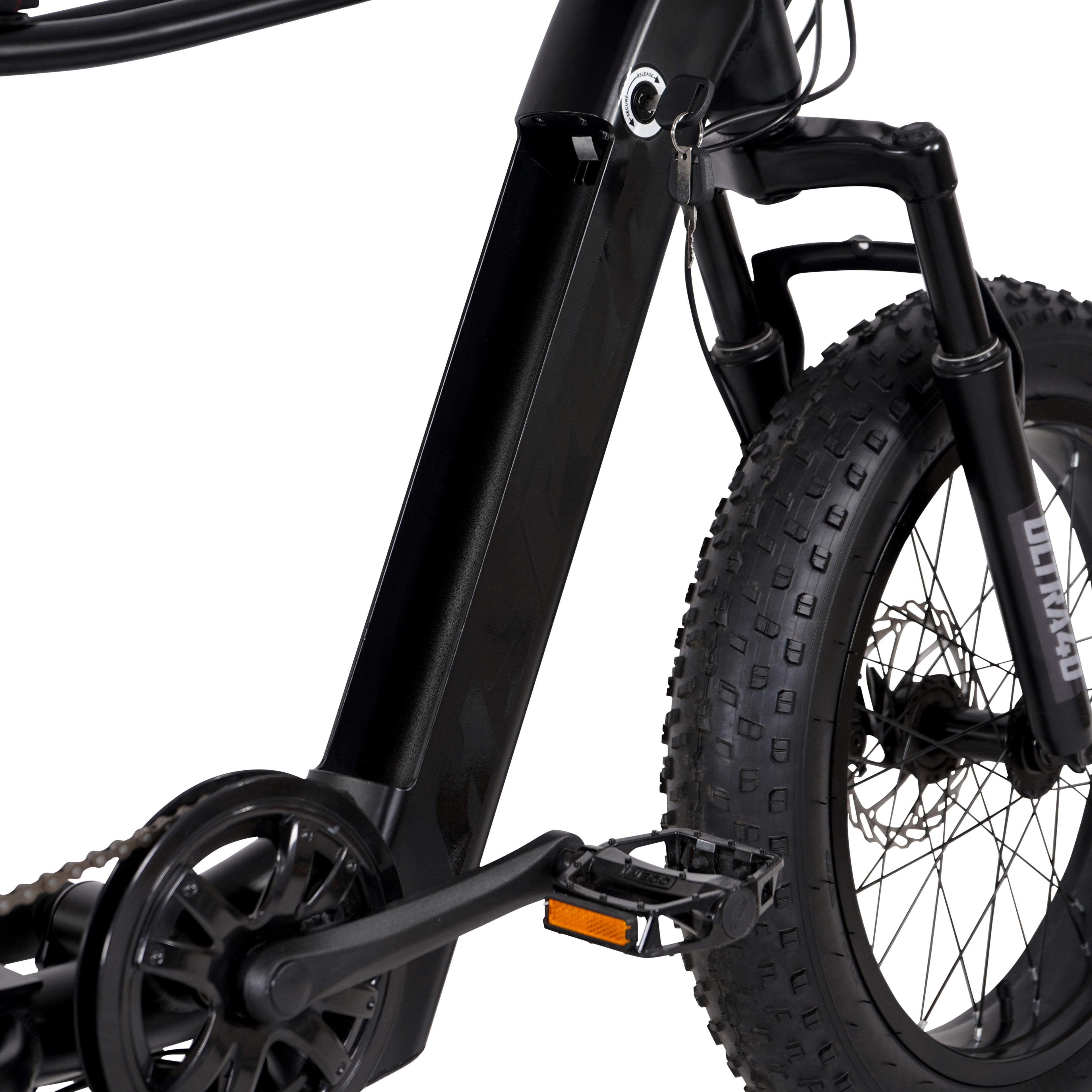 Hyper Bicycles 20 Ultra 40, 36V Electric Bike, Adult Ages 13+, 250W Motor, Matte Black Electric Bikes