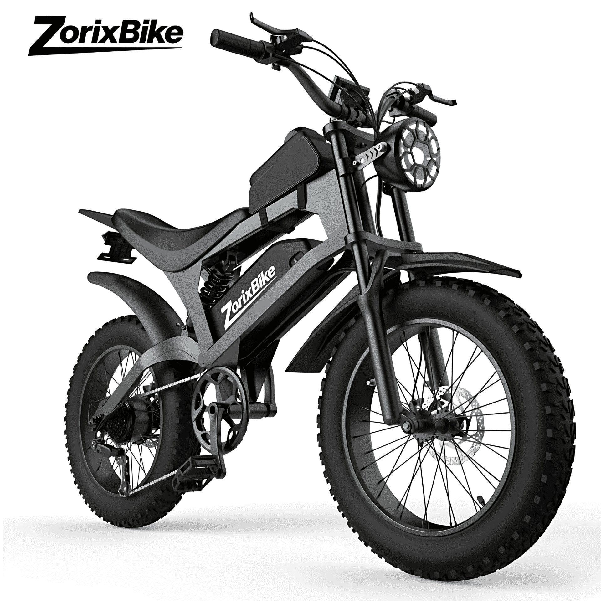 ZorixBike R8 Electric Bike for Adults, 1500W Brushless Motor Ebike, 20x 4 Fat Tire Electric Bicycle, 48V E Mountain Bike UL2849 Electric Bikes