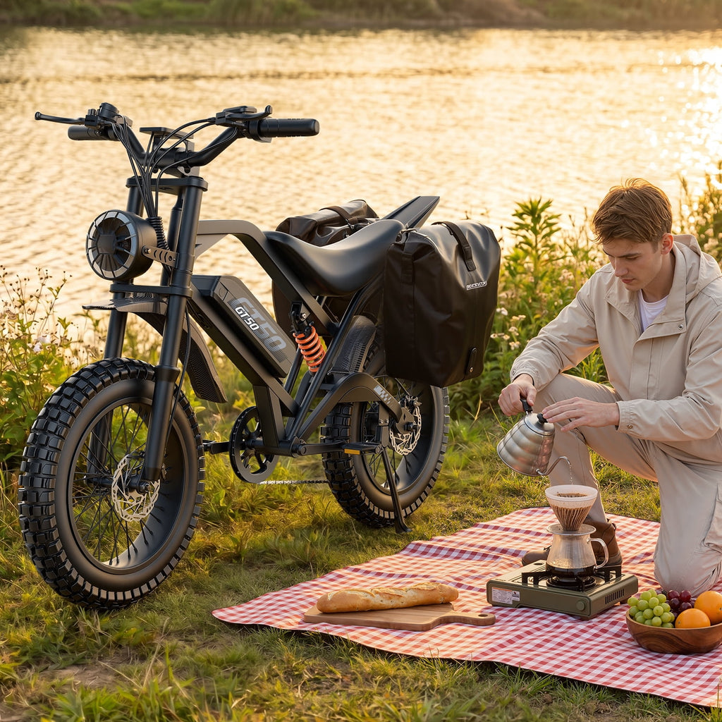 Adult Electric Bike 2500W Brushless Motor, 48V 25AH Long Range Battery, 26 Fat Tire E-Bike, 25MPH, 7-Speed, IPX5 Waterproof, Electric Bicycle for Mountain, Beach, Commute Electric Bikes