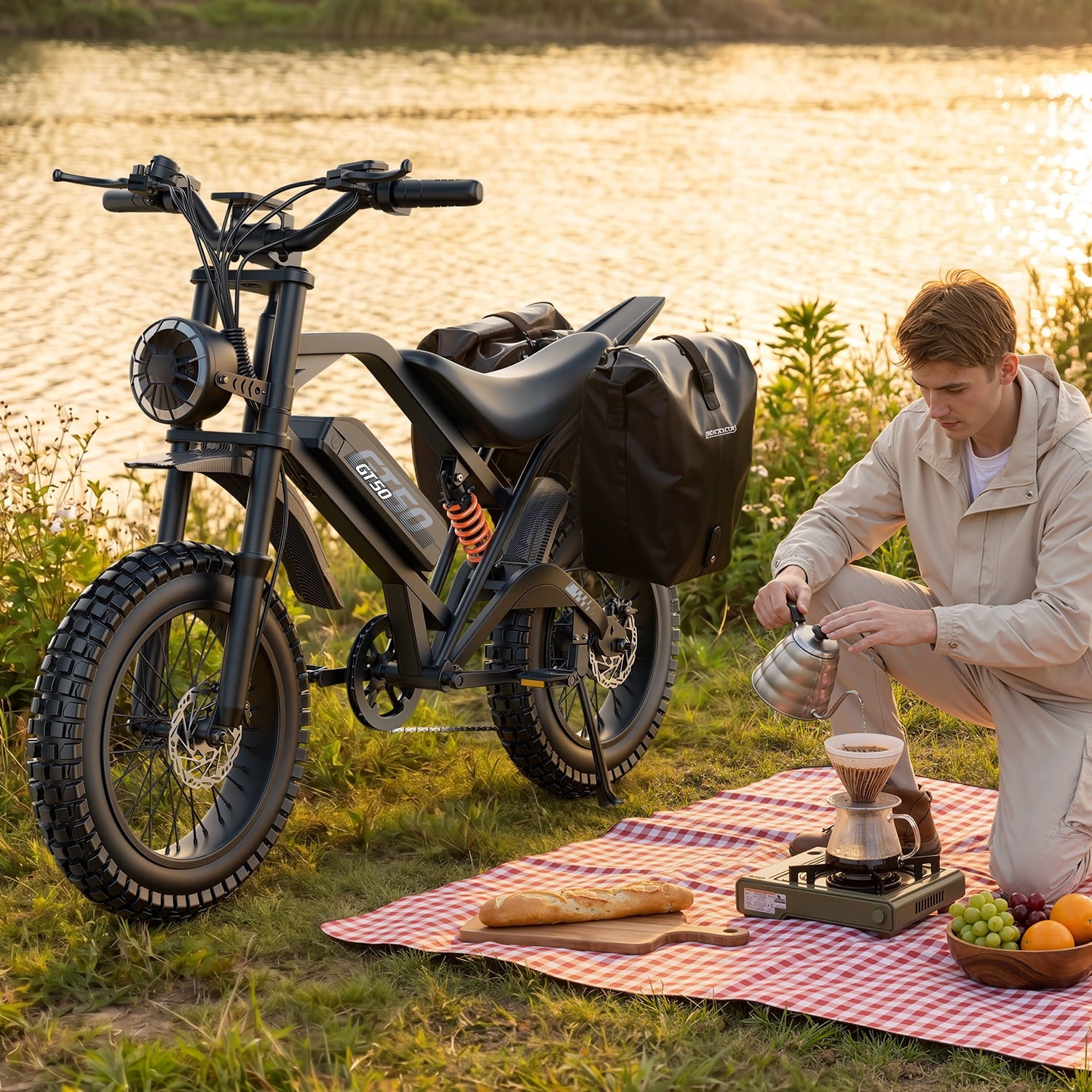 Adult Electric Bike 2500W Brushless Motor, 48V 25AH Long Range Battery, 26 Fat Tire E-Bike, 25MPH, 7-Speed, IPX5 Waterproof, Electric Bicycle for Mountain, Beach, Commute Electric Bikes