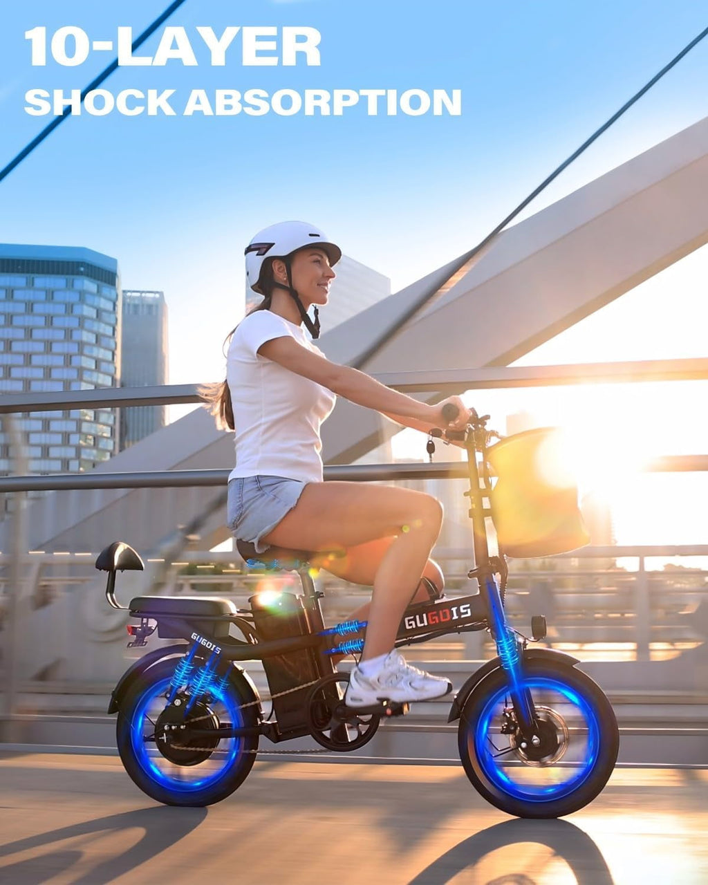 Electric Bike for Adults, 16 Tire Electric Bicycle with Peak 750W Motor 28 MPH Max Speed, 48V Removable Battery Range to 45 Miles Off Road Ebike Electric Bikes