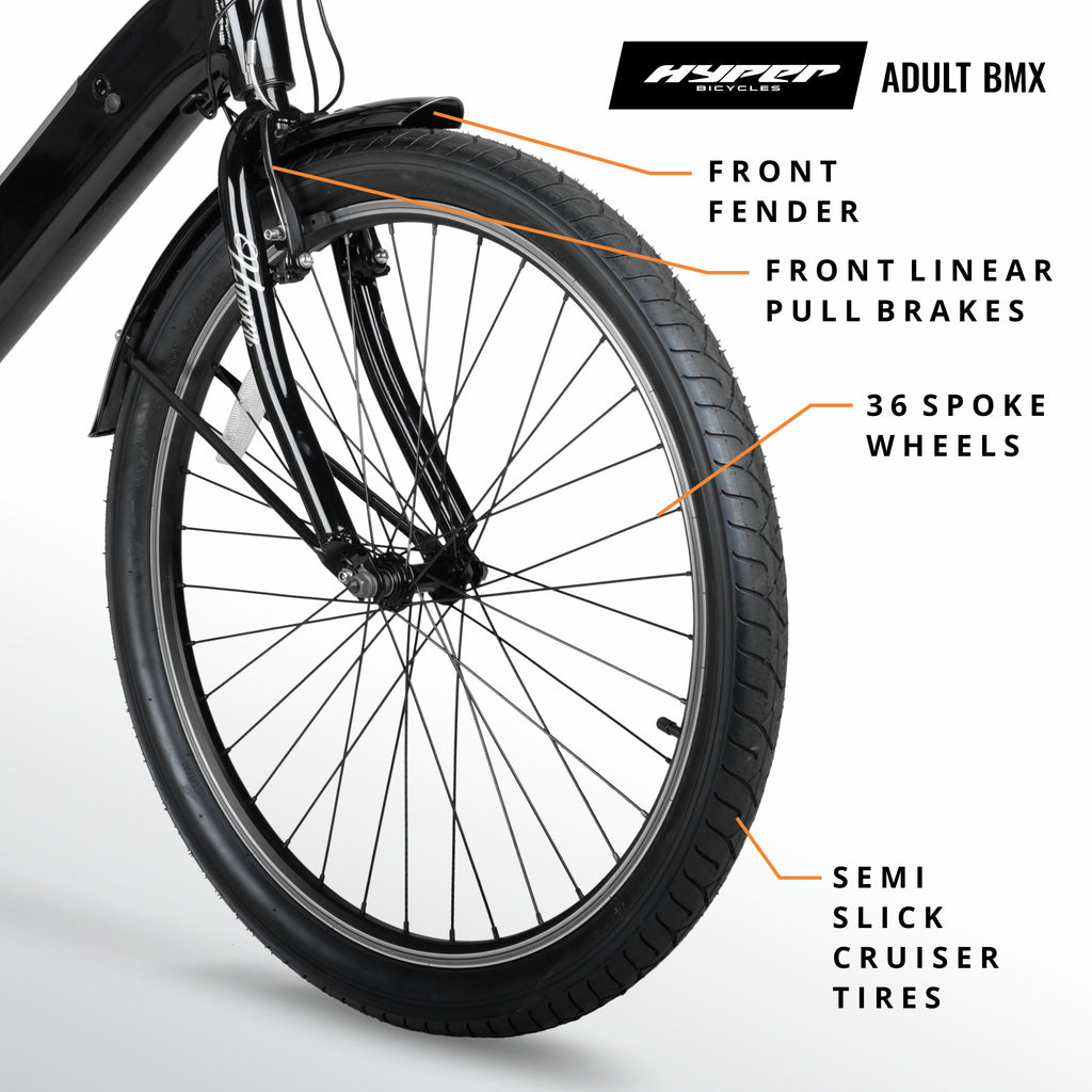 Hyper Bicycles 26 36V Men's Electric Cruiser E-Bike with Pedal-Assist, 250W Motor, Black Electric Bikes