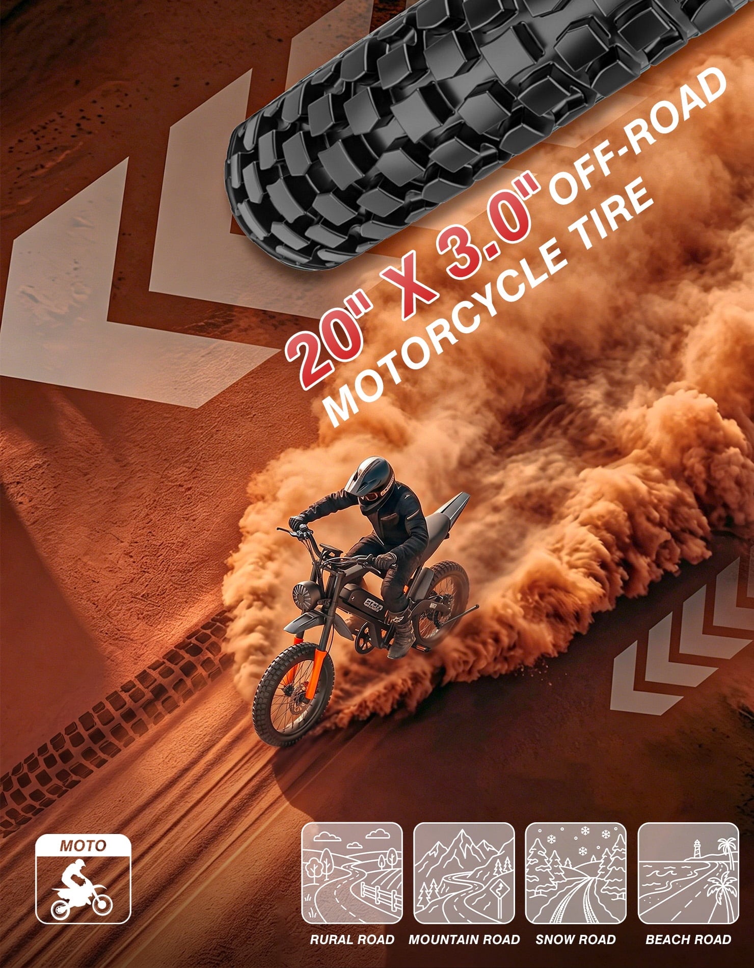 AZHAR GT50 Electric Bike for Adults, 3000W Motor, 20x3 Fat Tire Mountain Bike, 48V/23Ah Battery, UL2849 Electric Bikes