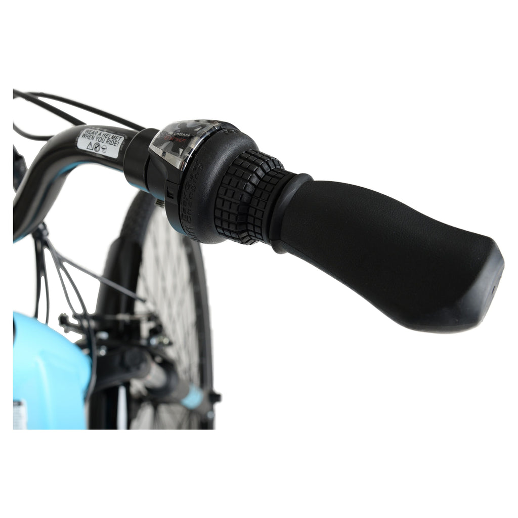 Hyper Bicycles E-Ride 700C 36V Electric Commuter E-Bike for Adults, Pedal-Assist, 250W Motor, Blue Electric Bikes