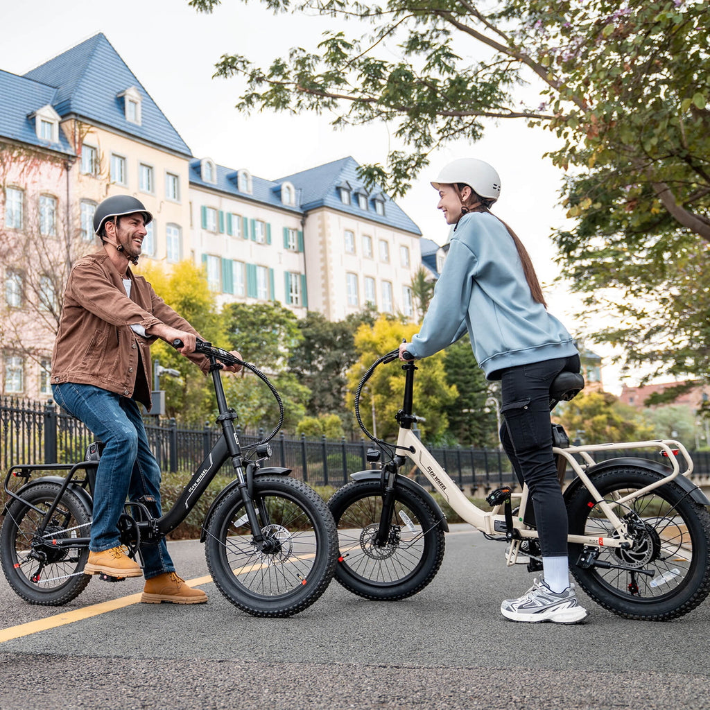 5TH WHEEL W11B 20 Fat Tire Electric Bike, 500W Foldable Adult E-bike with 48V 15.6Ah Removable Battery, Electric Bicycle with 7 Speed, UL2849 Electric Bikes