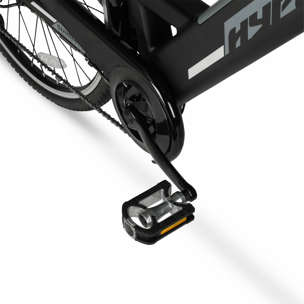 Hyper Bicycles 36V Class 2 700C Electric Commuter E-Bike, Adult Ages 13+, Pedal-Assist, 250W Motor, Black Electric Bikes