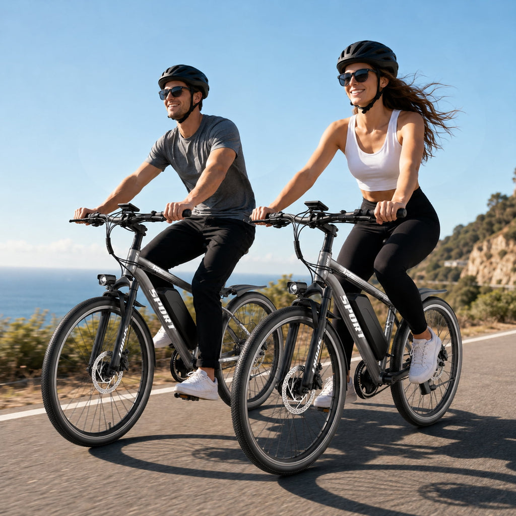 G26Electric Bike for Adults, 26 750W Peak Motor, 65 Miles 28MPH Ebike, 480Wh Battery Electric Bicycle for Adults 7 Speed Electric Bicycles Front Fork Suspension,UL2849 Electric Bikes