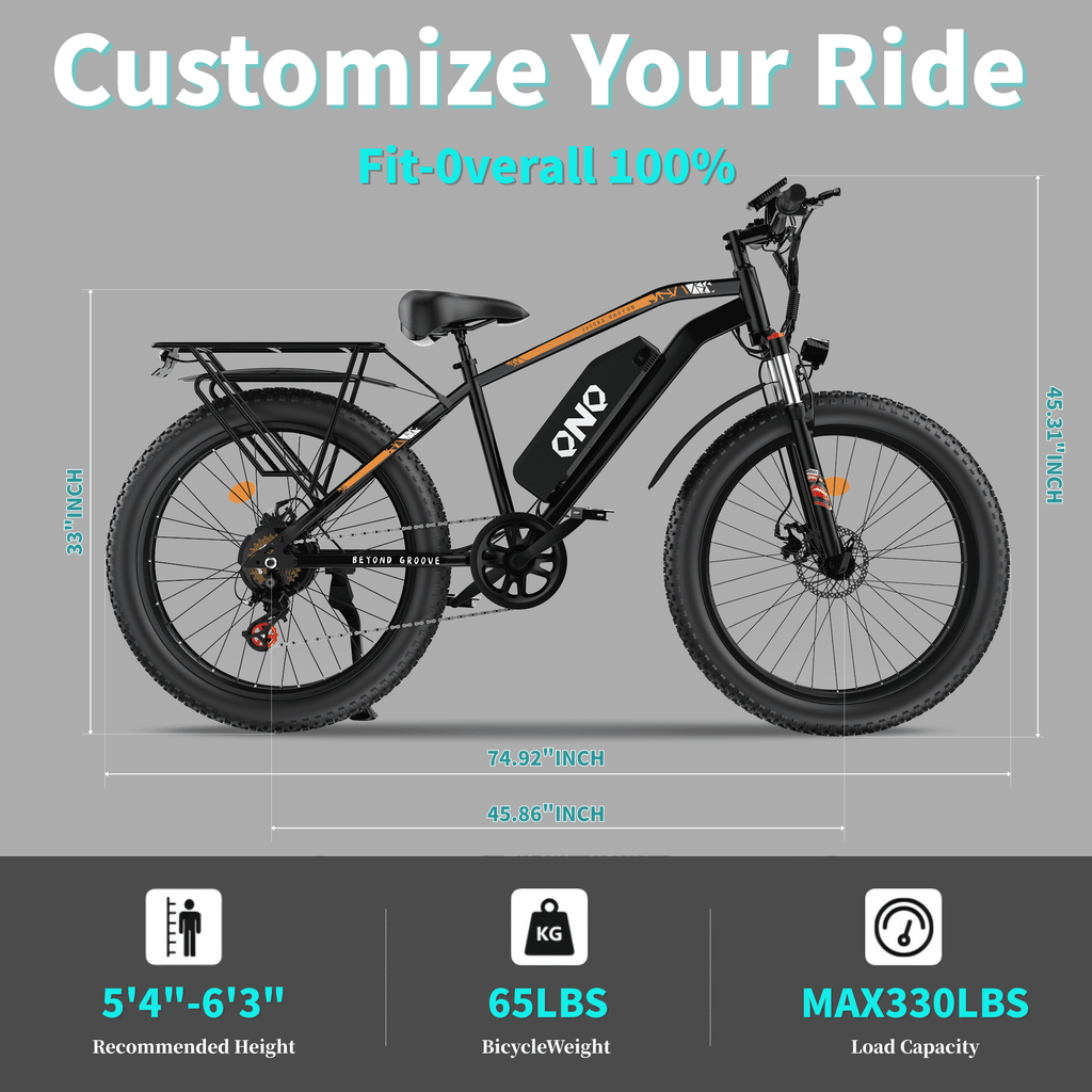HILLVIGO Electric Bike for Adults, 2000W Peak 26 Electric Mountain Bike, 26*4.0 Fat Tire Helical Gear Motor E Mountain Bicycle, 48V 15Ah 7-Speed Shimano Ebike UL2849 Electric Bikes
