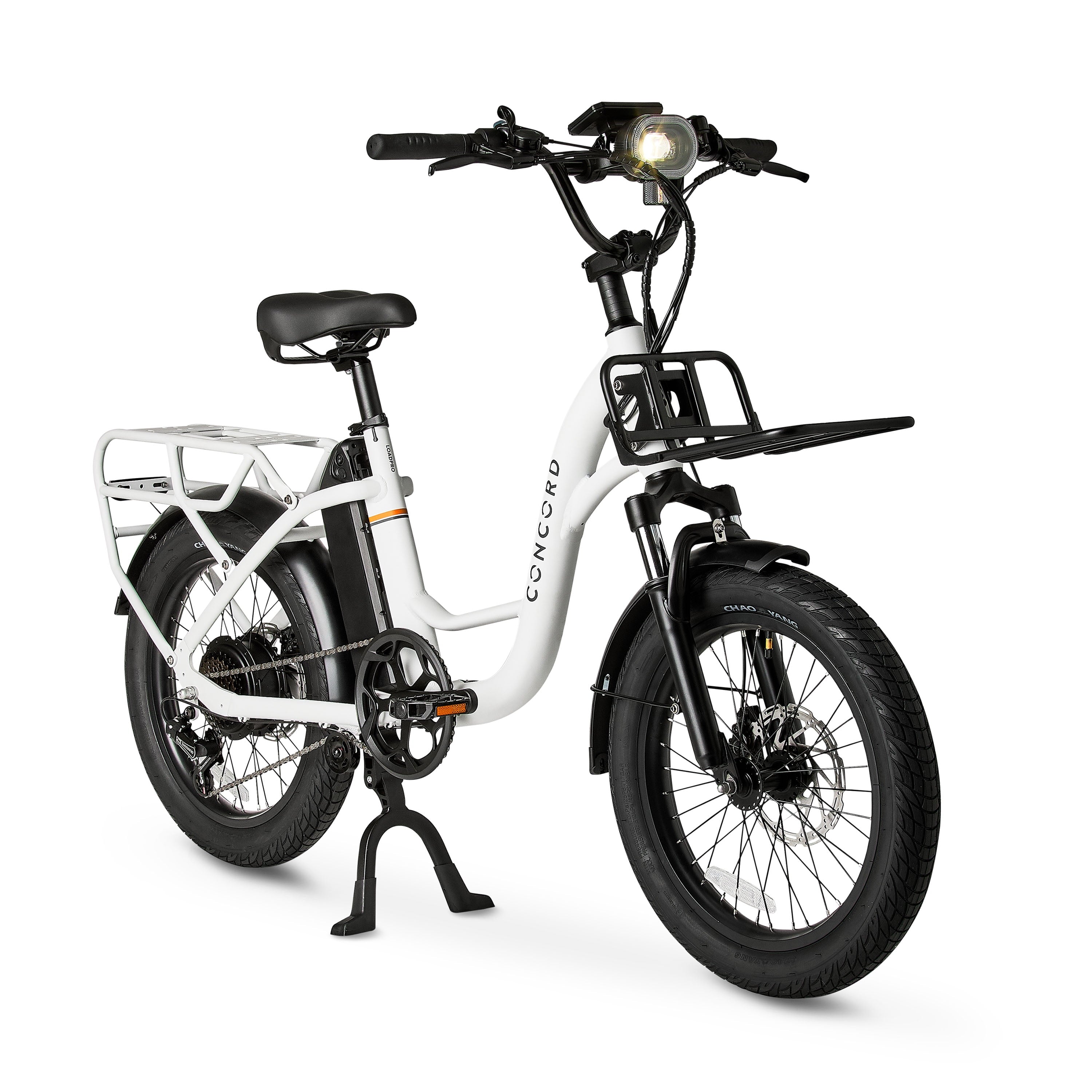 Concord 20 Loadpro Electric Cargo Bike, 48V, Class 2, Off-White, Fits Riders 4'11 - 6'3, Adult, Unisex, Online Only Electric Bikes