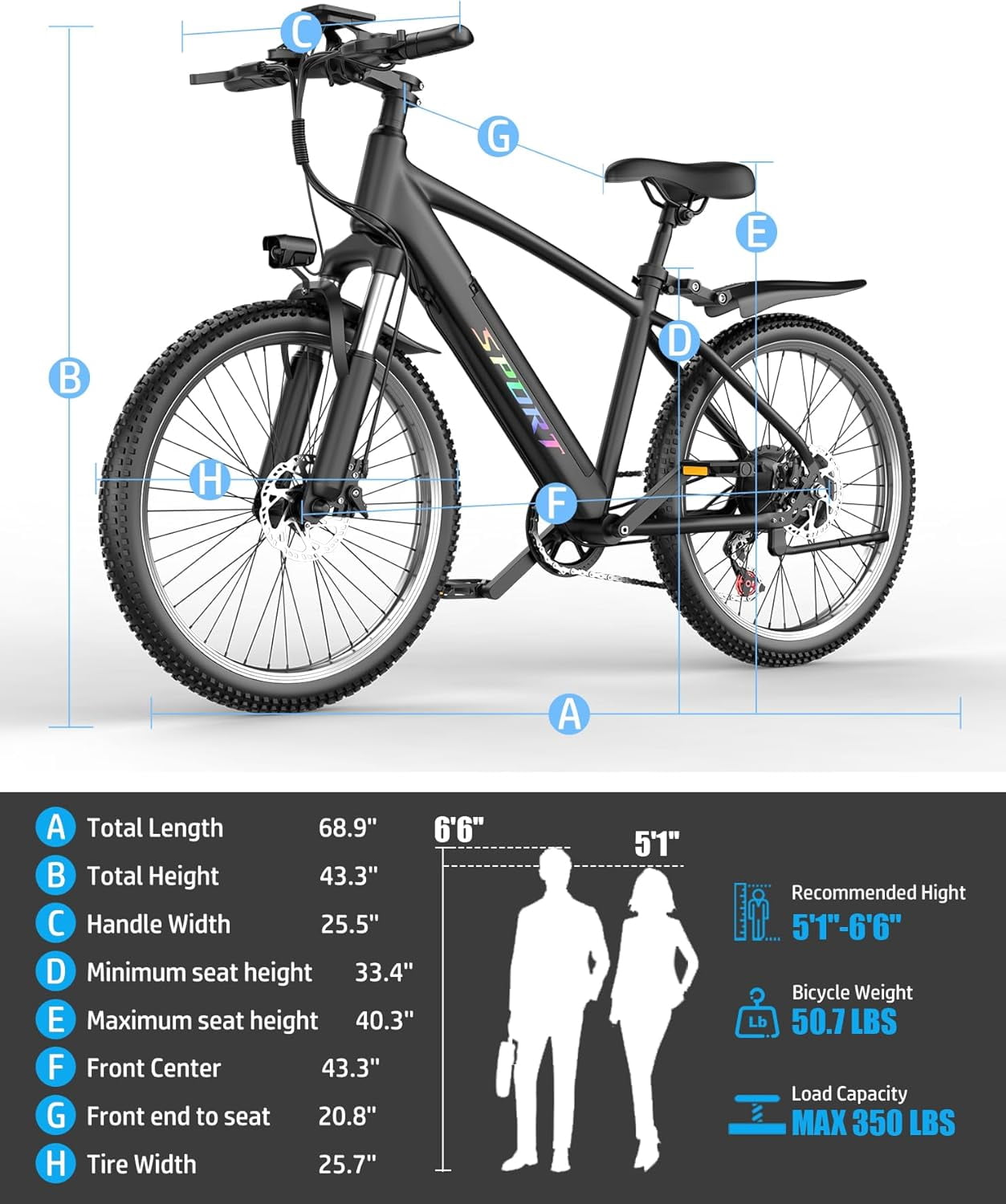 Pikabike E-Mountain Bike, 26 1500W Continuous Electric Bike for Adults, 48V 12Ah Removable Battery, UL 2849, 25MPH, 65 Miles Range, off-Road Electric Bikes