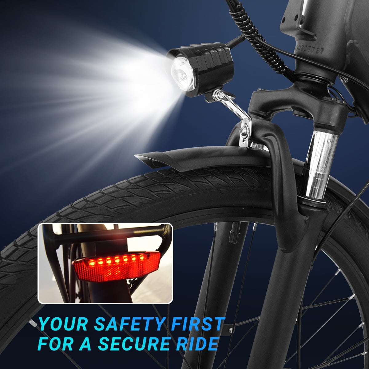 DYU C7L Electric Bike for Adults, 26 Peak 1000W Motor Ebike, 48V 10.4Ah Removable Battery, 45 Miles Max 20MPH, 7 Speed Electric Bicycle UL2849 Electric Bikes