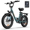 URLIFE 3.0 Fat Tire Ebike, 20 Electric Bicycles for Adult, 750W Peak Motor, 48V 13AH Remobavle Battery, 7-Speed Commuting Ebike, UL2849-Black Electric Bikes