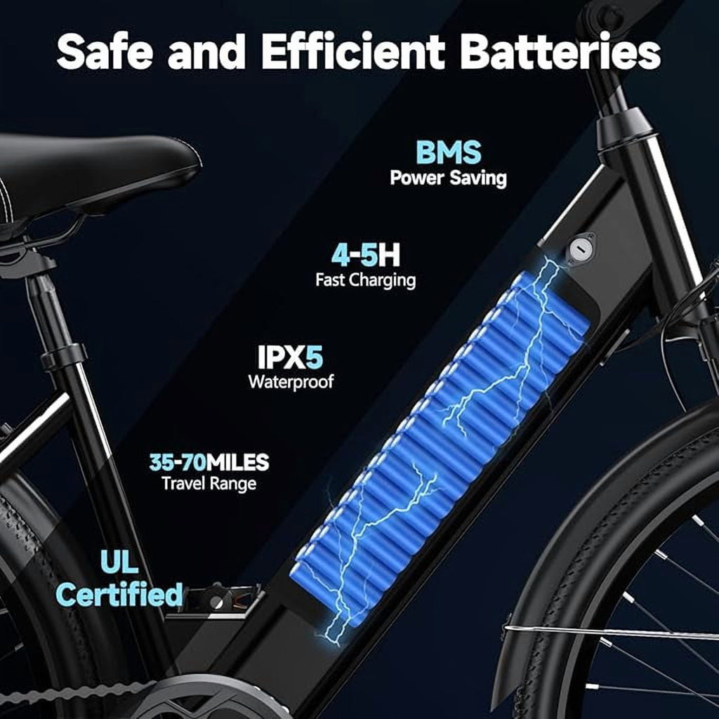 GOKEEP Electric Bike for Adults 600W Motor 10.4AH 48V Battery 26 All Terrain Ebike UL2849 Electric Bikes