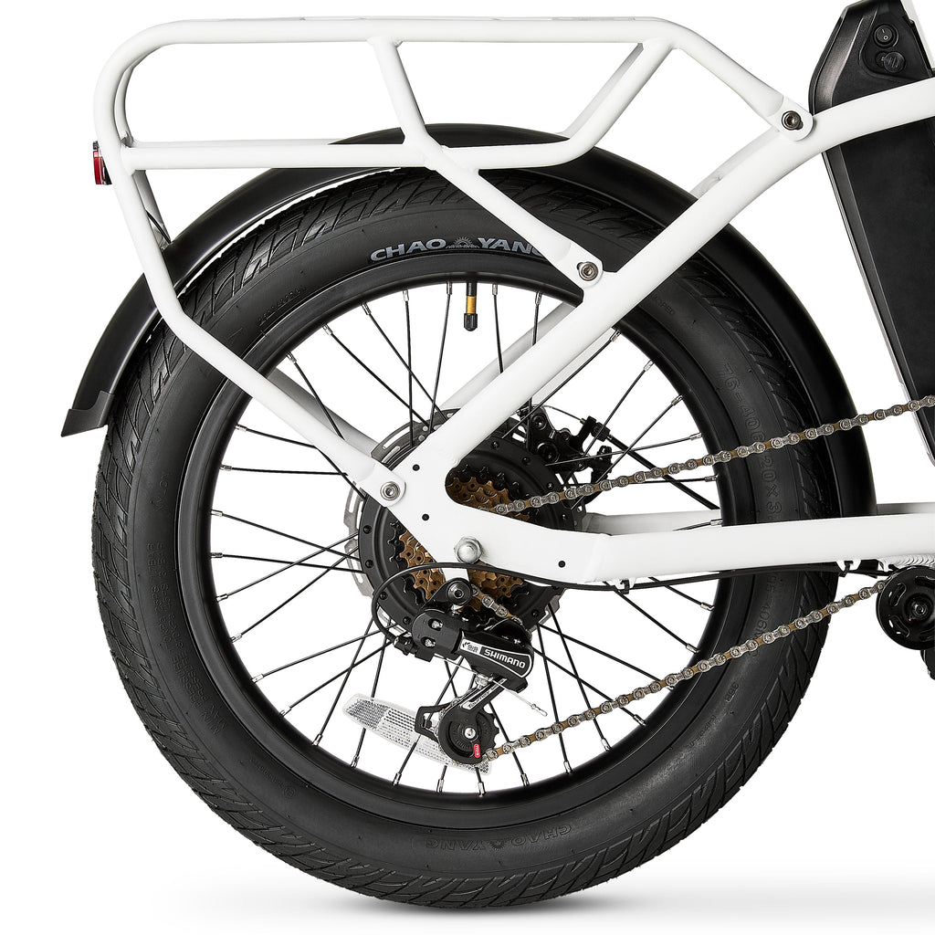 Concord 20 LoadPro Electric Cargo Bike 20 Wheels, 48V Class 2, Off-White, Fits Riders 4'11 - 6'3, Adult, Unisex, Online Only Electric Bikes
