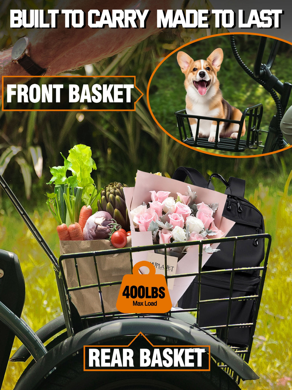 ESKUTE Adult E Trike Electric Tricycle – 750W Brushless Motor, 18+ MPH, Fat Tires, Foldable Step-Thru 3-Wheel E-Bike, Up to 55 Miles, Black Electric Bikes