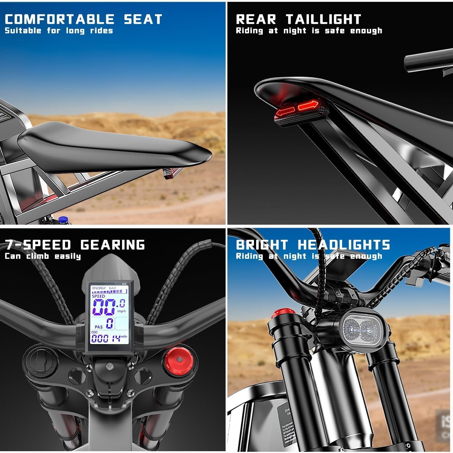 Freego X2Pro 6000W(Peak)Motor 60V 30Ah Battery Electric Motorcycle for Adults,Electric Dirt Bike Teens ,50MPH Off Road Electric Bicycle,19x2 Full Suspension/Four-Piston Hydraulic Brake UL2849 Electric Bikes