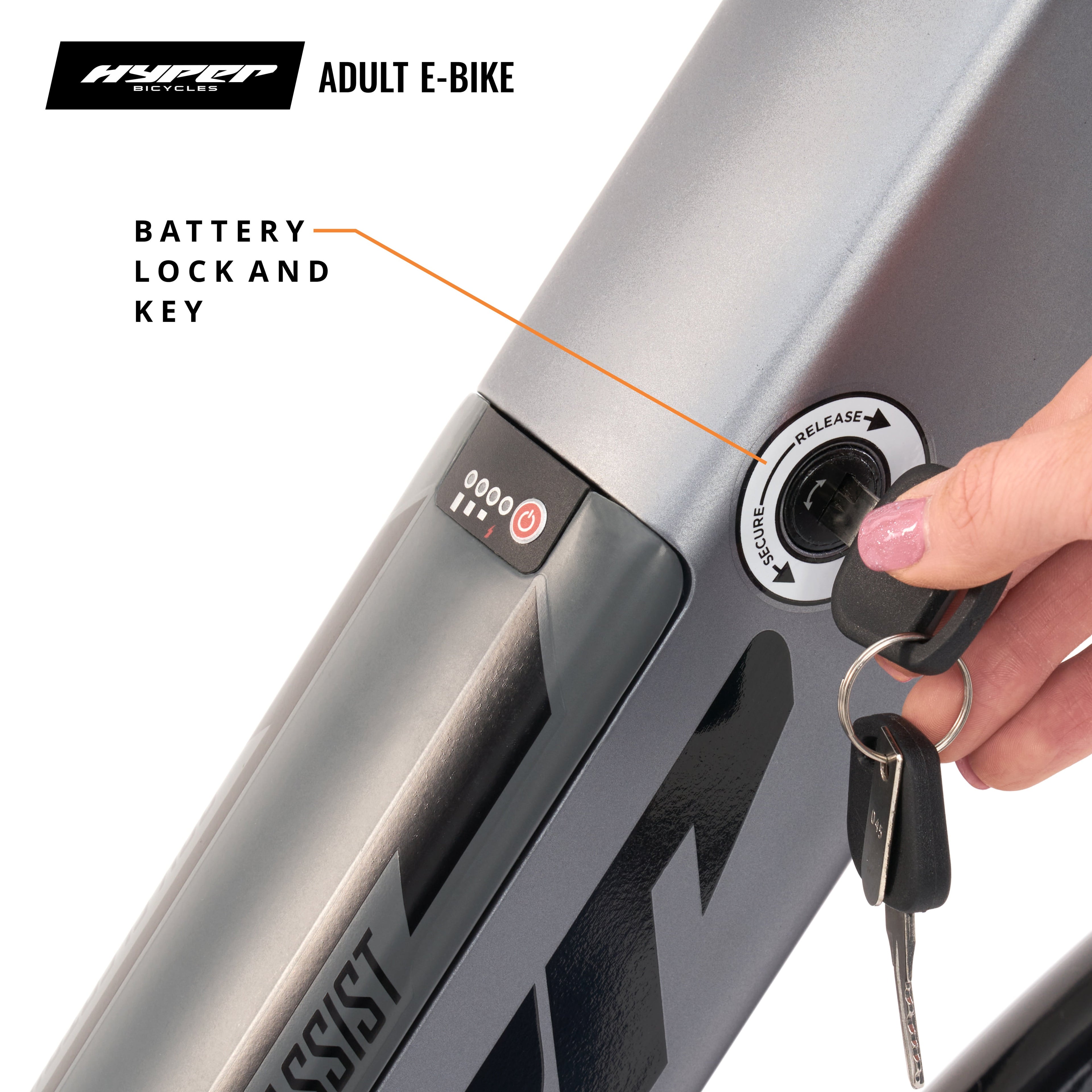 Hyper Bicycles 36V 700C Electric Commuter E-Bike, Adult Ages 13+, 250W Motor, Matte Gray Electric Bikes