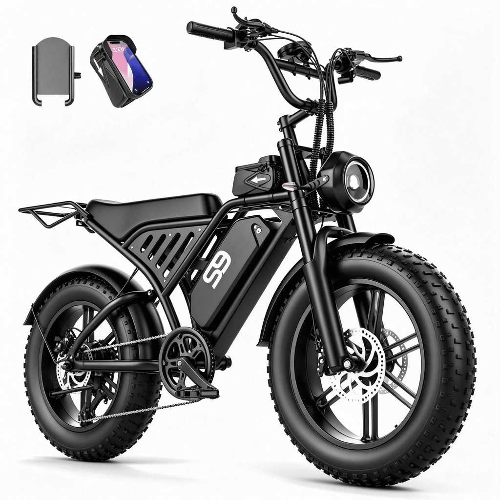 AZHAR Off-Road Electric Mountain Bike for Adults, 20*4 Fat Tire E-Bike, 48V 20Ah Removable Battery, 750W Rated (2500W Peak) Motor, 32MPH Max Speed , UL2849 Certified Electric Bikes