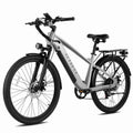 Core Electric Bike for Adults,750W Motor Ebike with Front Suspension, 7-Speed 499WH UL2849 Removable Battery,Up to 55Miles,20MPH E Bicycle,26 Step-Over Ebikes (Silver) Electric Bikes
