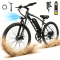 Adults 20MPH Electric Mountain Bicycles,500W Peak 749W Motor, 40 Miles Range,26 Commuting E bike with 432Wh Removable Battery,7 Speeds,UL2849 Certified Electric Bikes