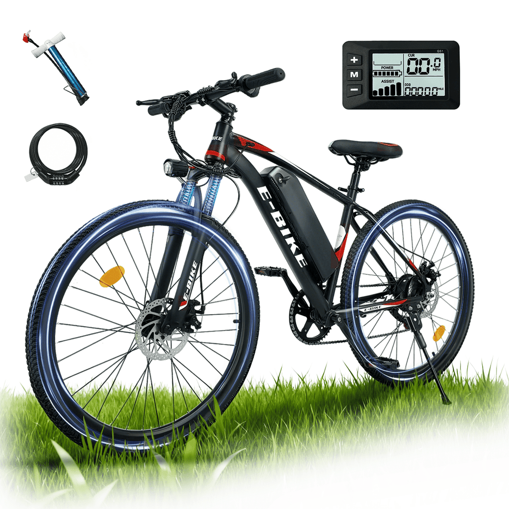 Bycyla Electric Bike for Adults,26 Electric Bike,40+ Miles,7-Speed,25Mph Power by 750W(Peak) Motor Mountain Ebike,Full Shock Absorber,Electric Bicycles for Commuting,E-Bike,UL 2849 Electric Bikes