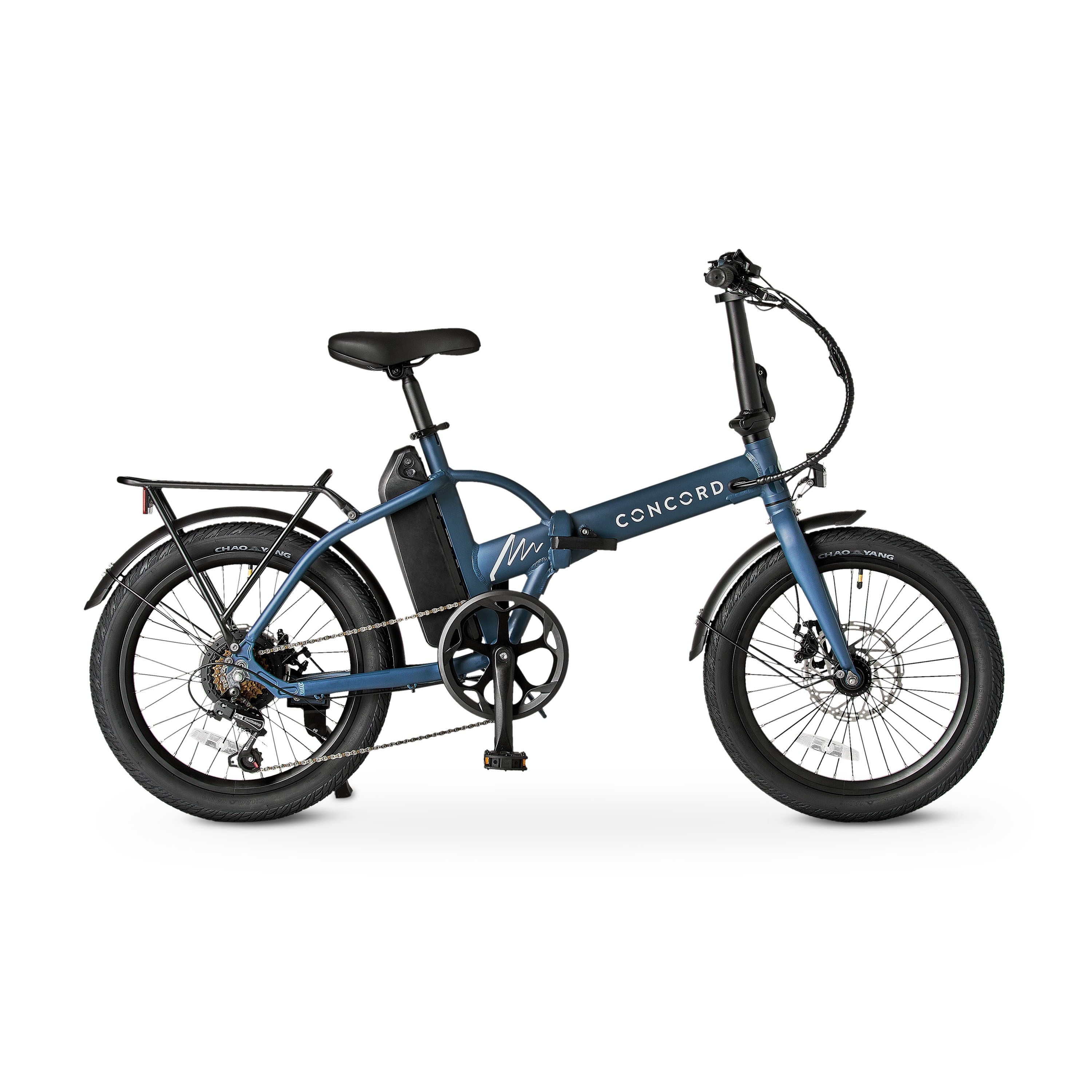 Concord 20 Urbanfold Electric Folding Bike, 36V, Class 2, Blue, Fits Riders 4'11 - 6'2, Adult, Unisex Electric Bikes