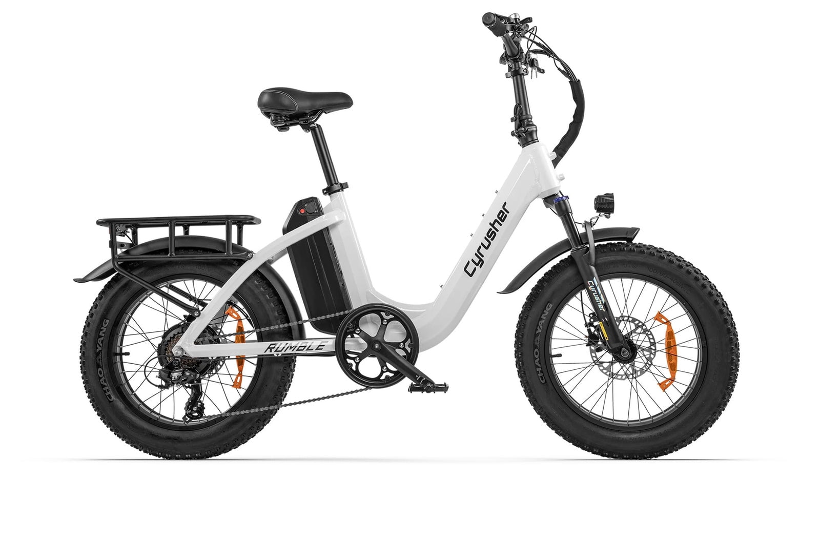 Cyrusher Rumble Electronic Bike for Adult 28,500W E-Bike 48V 18Ah UL2849 22 MPH Max Speed Step-Through Bike for Daily Commute Electric Bikes