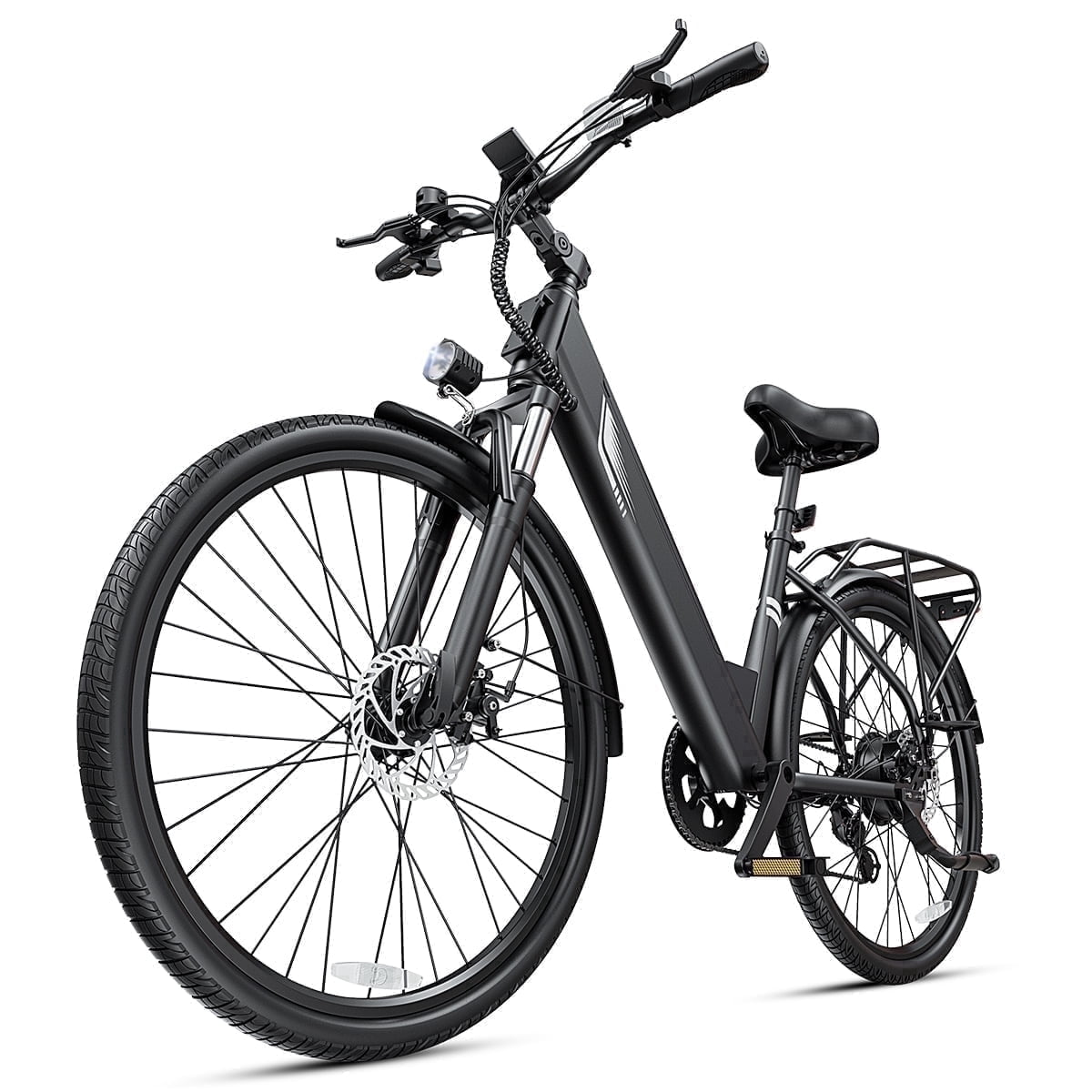 DYU C7L Electric Bike for Adults, 26 Peak 1000W Motor Ebike, 48V 10.4Ah Removable Battery, 45 Miles Max 20MPH, 7 Speed Electric Bicycle UL2849 Electric Bikes