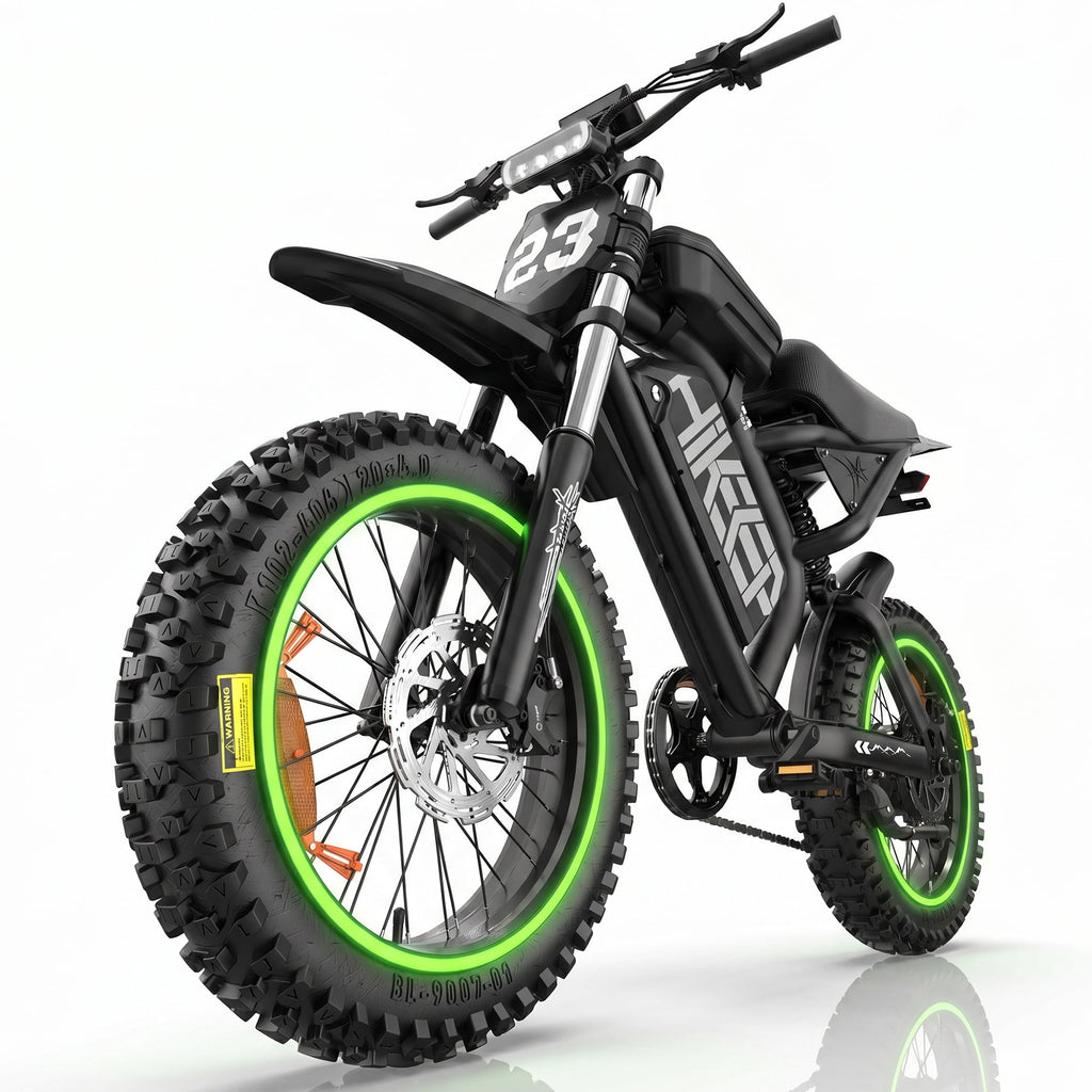 HiKeep Electric Mountain Bike for Adults, 1500W 3000W Peak Dirt E-Bike, 20 Fat Tire, 52V 40Ah Battery, 40 mph, UL2849 Electric Bikes