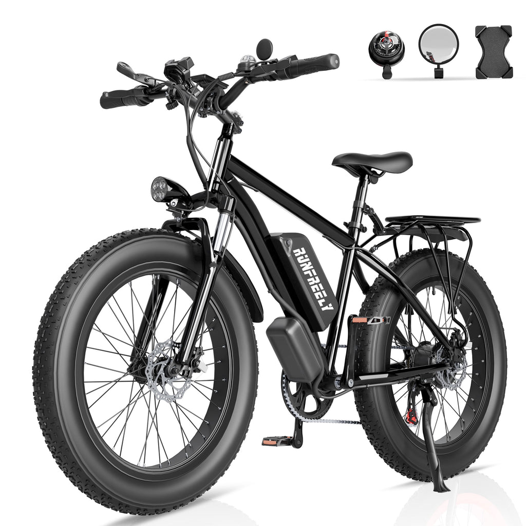 Electric Bike for Adults,1500/3000W Motor, 26 Fat Tire E-Bike with 48V 13AH/32AH Battery, 27/36 MPH Max 62-90 Miles Electric Motorcycle, 7-Speed Electric Mountain Bicycle Electric Bikes