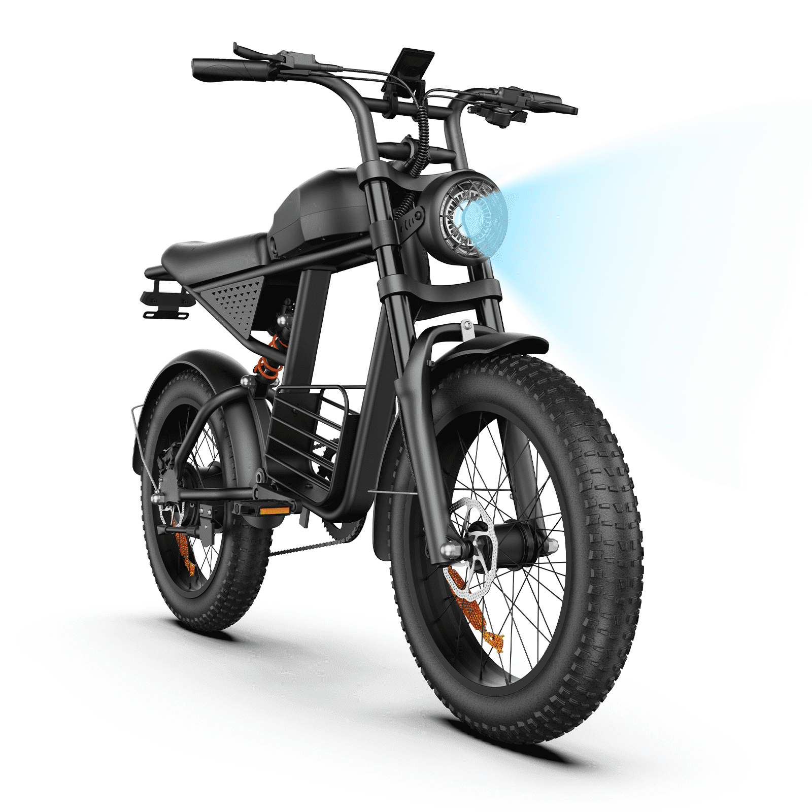 Electric Bike for Adults, 1500W Dirt Bike, 34MPH, 48V 20Ah E-Bike, 60 Miles Electric Motorcycle, 20 Fat Tire Off-Road Bike, All Terrain for Mountains, Snow, Sand, Road Electric Bikes