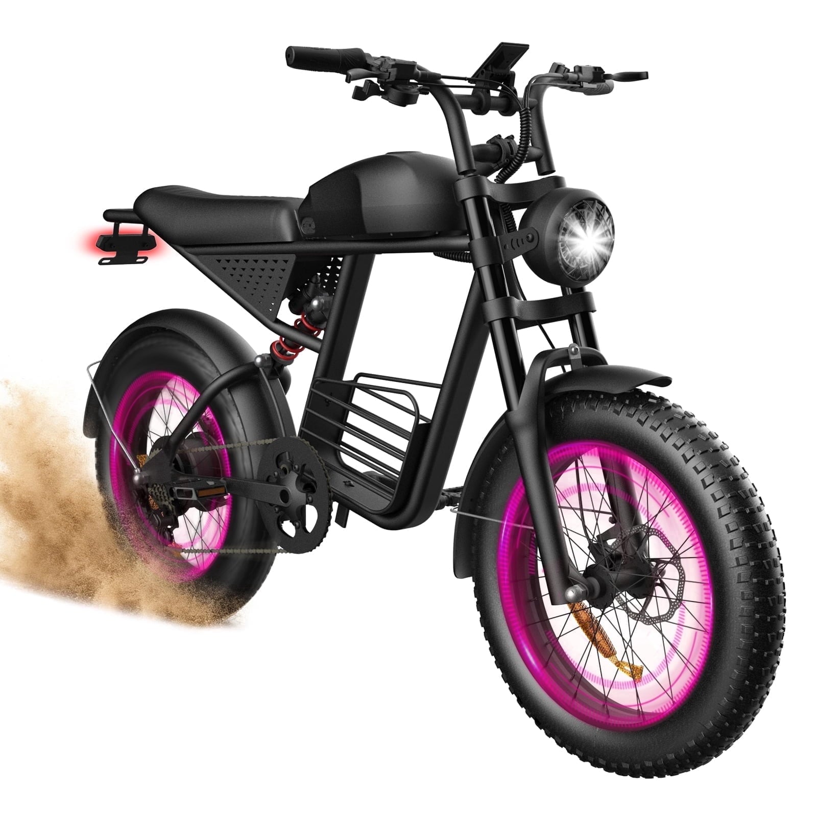 Electric Bike for Adults, 750W Peak 1500W Motor, 20x4 Fat Tire, E Mountain Bike, 48V/15.6AH Battery,UL2849 Electric Bikes