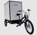 Electric Delivery Cargo Trike Bicycle 500W Motor 48V Battery Box Truck 3 Wheel Utility Bike 660 lb Load Pedal Assist LED System Black Electric Bikes
