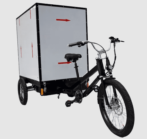 Electric Delivery Cargo Trike Bicycle 500W Motor 48V Battery Box Truck 3 Wheel Utility Bike 660 lb Load Pedal Assist LED System Black Electric Bikes