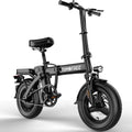 Folding Electric Bike 48V 20AH Removable Battery 20-25MPH 14''x 2.1'' Tire, 25-35miles PAS, Front/Full Suspension, 200lbs Load Ebike for Adult, Adult Electric Bicycles for Commute Electric Bikes