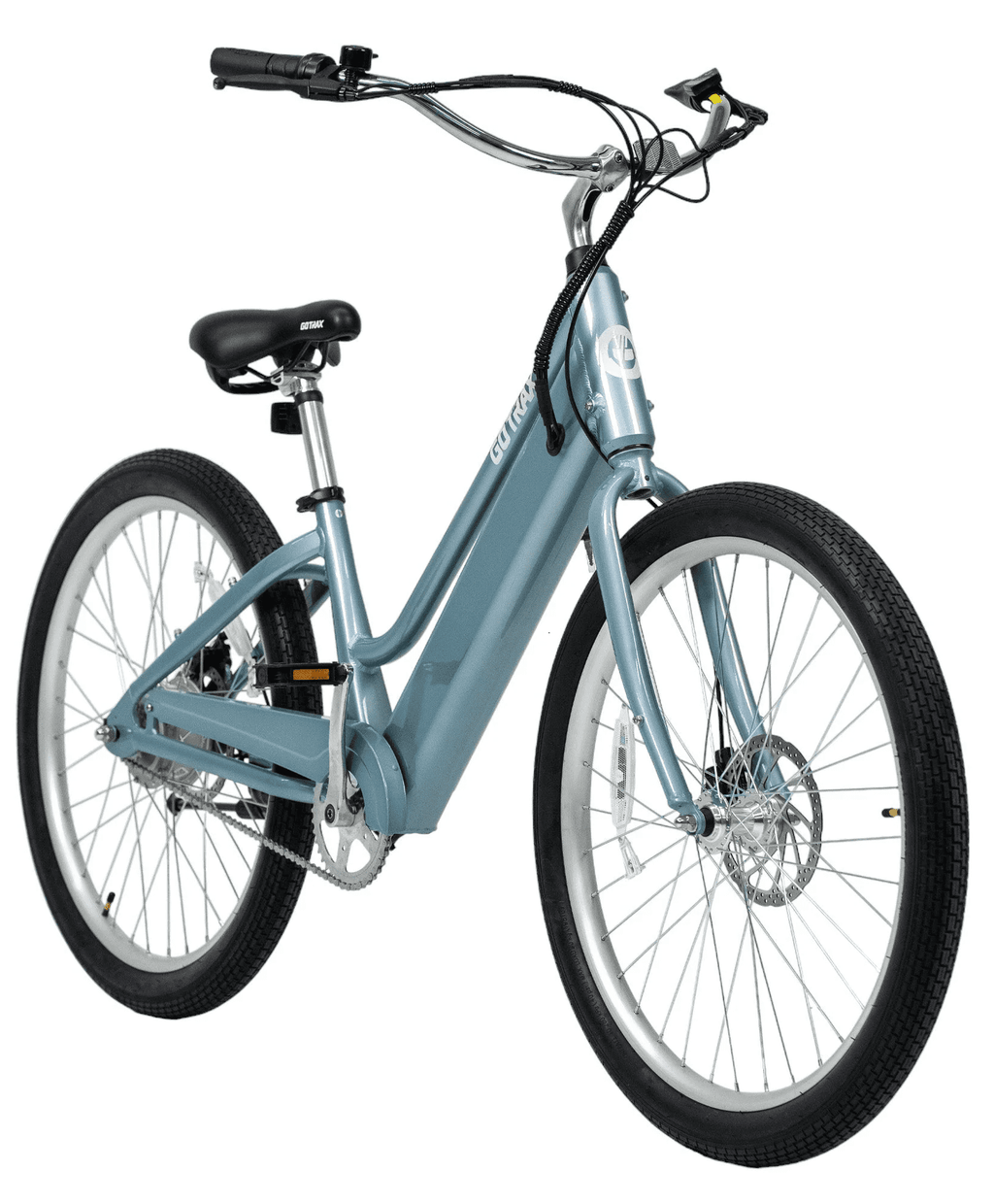 GOTRAX Shoreline 27.5 Women's Electric Beach Cruiser bikes , 350W Motor, 36V, Class 2, Up to 40 Miles, Adult, Blue Electric Bikes