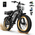 GlobalKeep Electric Mountain Bike for Adults, Peak 1500W Motor, 20x4 Fat Tire E Bicycle, 48V/15.6Ah Battery UL2849 Electric Bikes
