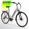 Hyper Bicycles 36V 700C Electric Commuter E-Bike, Adult Ages 13+, 250W Motor, Matte Gray Electric Bikes