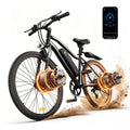 Adult Electric Bike 750W Peak Motor,20MPH E-Bike with 55 Miles+ Range,36V 15Ah Battery,Mountain Electric Bicycle for All-Day Trail Riding,Black Electric Bikes