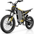 Jasion Patrol Electric Dirt Bike for Adults 19/17, 4000 Peak Motor Ebike 52V 30AH, Fat Tire Electric Motorcycle, UL 2849 Electric Bikes