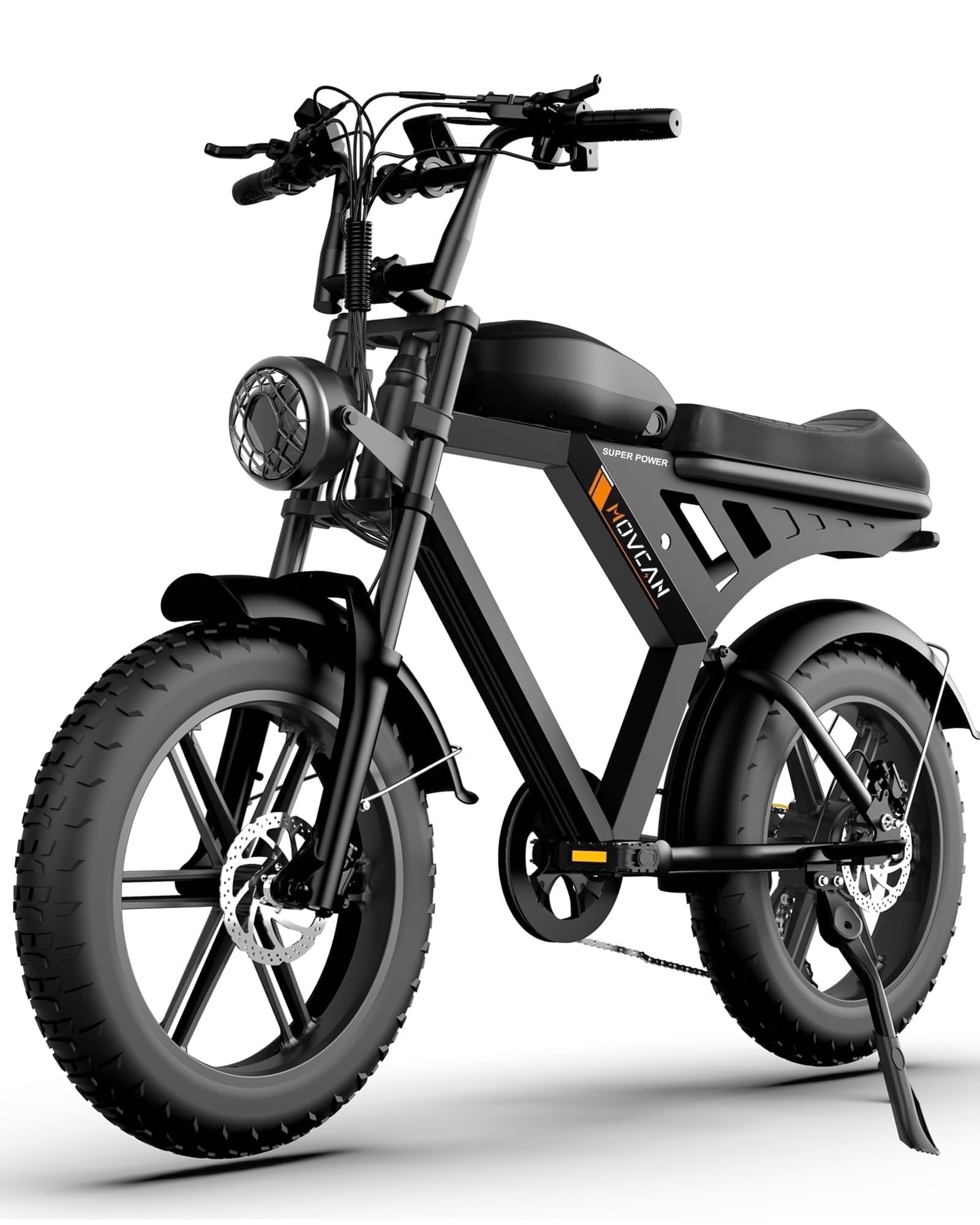 Movcan V30 Electric Bike for Adult, 1000W 20 Fat Tire 48V 15.6AH Removable Battery, 28MPH 7-Speed Disc Brake Off-Road Mountain Ebike UL2849 Electric Bikes