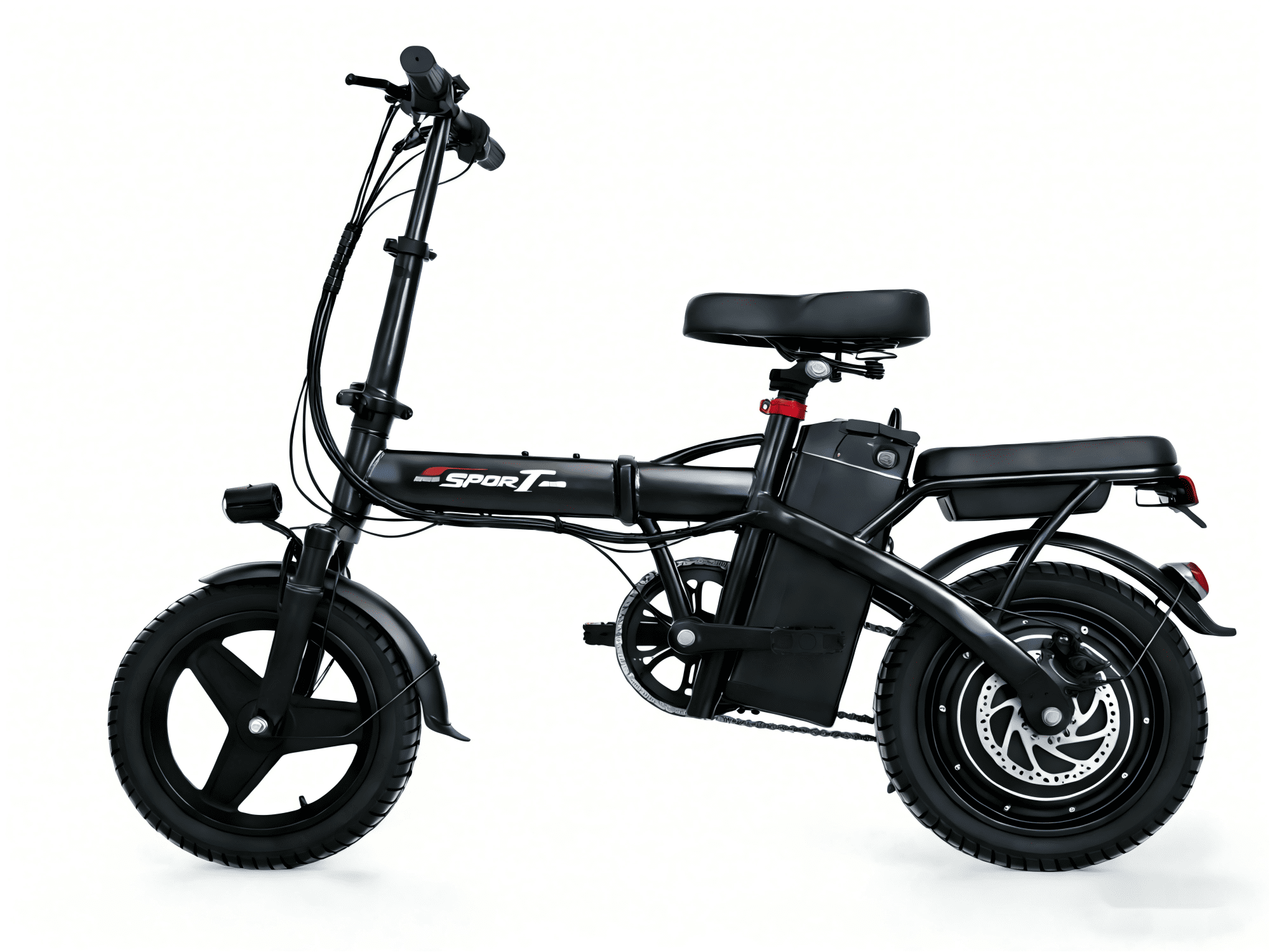 PIKA 750W Foldable Electric Bike for Adults, 48V 10Ah Removable Battery, 14 Ebike, Electric Mini Bike,The range is 25 miles UL 2849 Electric Bikes