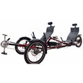 Recumbent 3 Wheel Electric Bike with 500W Motor- Electric 2 Seater Tandem Trike – Adjustable Seats Electric Bikes