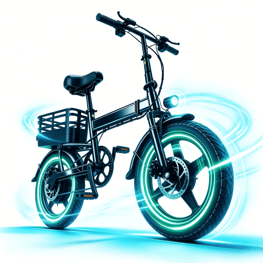 SHCNTEKU 14IN Folding Ebike for Adults Teens,500W Motor up to 20 mph Range 30 mile with 36V 12Ah Removable Battery Electric bicycle,UL 2849 Electric Bikes