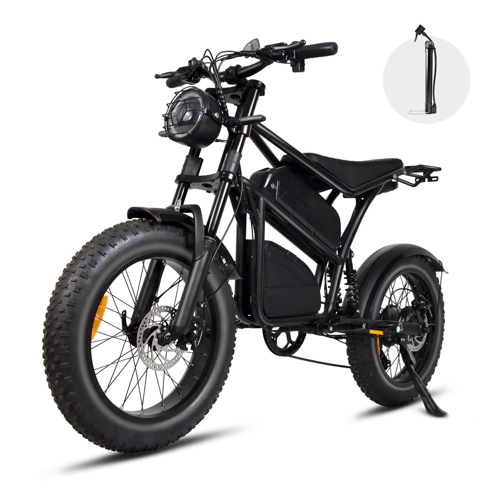 Smartravel Electric Bike for Adults ,1200W Peak Motor 20MPH 45+ Miles 48V 18.2Ah Removable Battery, 20x4 Fat Tire 7-Speed Mountain Commuter Ebike ,UL 2849 Electric Bikes