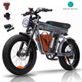 Smartravel Rocket ST201F 1200W Motor Electric Bike, 20*4 All Terrain Fat Tires,48V20AH Battery,Shimano 7-Speed, Full Suspension, Up to 32MPH UL2849 Electric Bikes