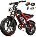TakeMov Electric Bike for Adults, 1000W Peak 2000W Motor, 40MPH & 80 Miles, 20x4 Fat Tire E-Mountain Bike, NFC Unlock, 48V/25AH, UL2849 Certified Electric Bikes
