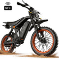 Tie Tie Electric Bike for Adults & Teens, Fat Tire E-Mountain Bicycle,Peak 1500W Motor 48V 20Ah 7-Speed EBike UL2849, LCD Display with NFC Unlock Electric Bikes